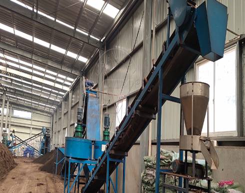 flat die granulator production line for chicken manure in Congo