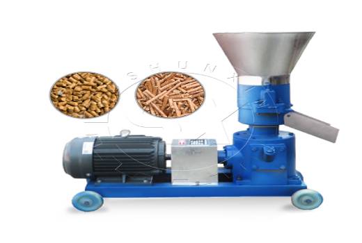 flat die granulation for biomass pellets