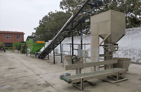 manure bagging for biomass granules